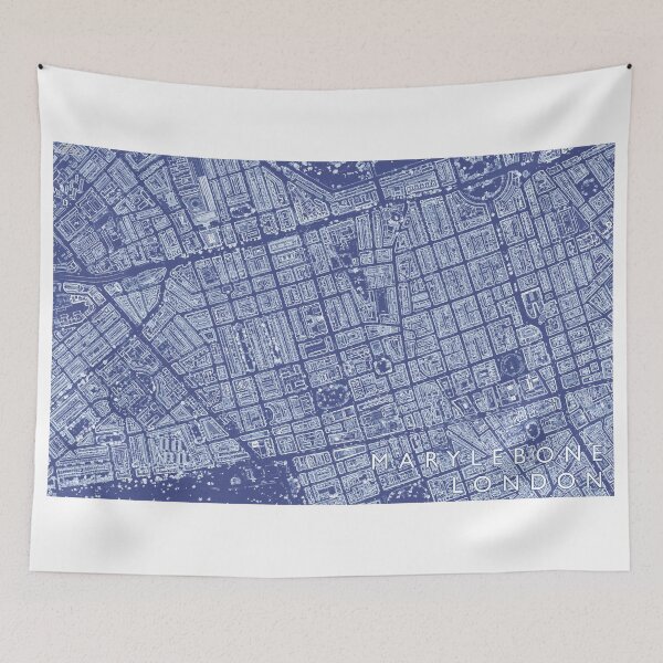 Item preview,  Marylebone London Neighbourhood Buildings Map designed and sold by Mapozoid.