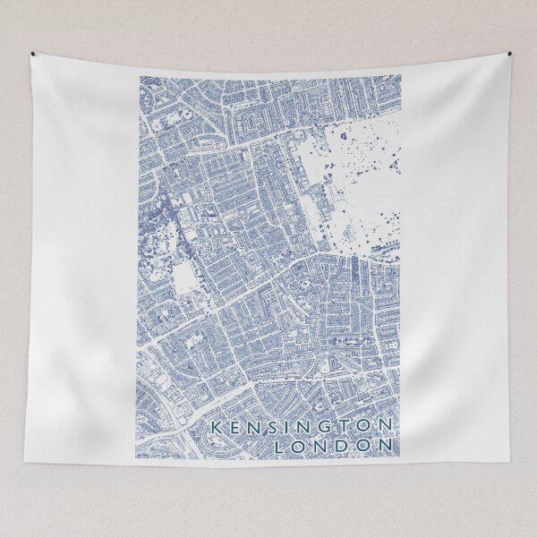 Item preview, Kensington London Neighbourhood Buildings Map designed and sold by Mapozoid.