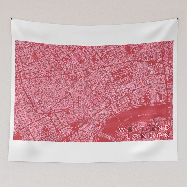 Item preview, West End London Neighbourhood Buildings Map designed and sold by Mapozoid.