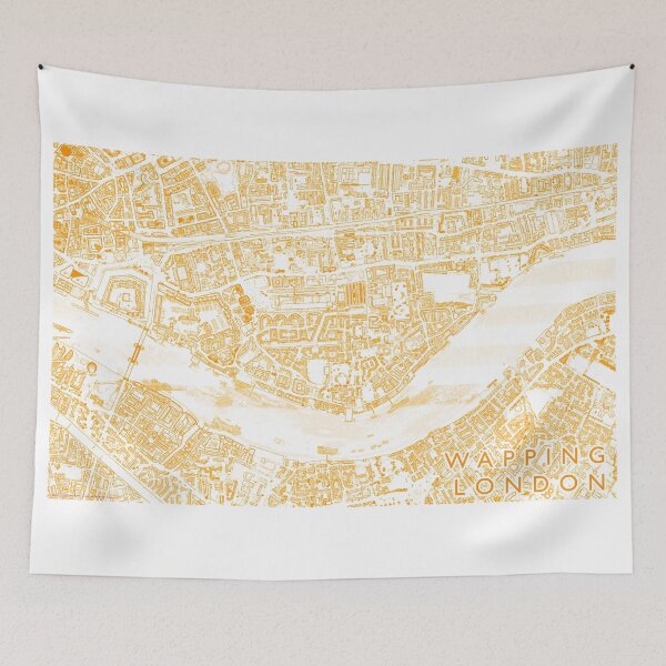 Item preview, Wapping London Neighbourhood Buildings Map designed and sold by Mapozoid.
