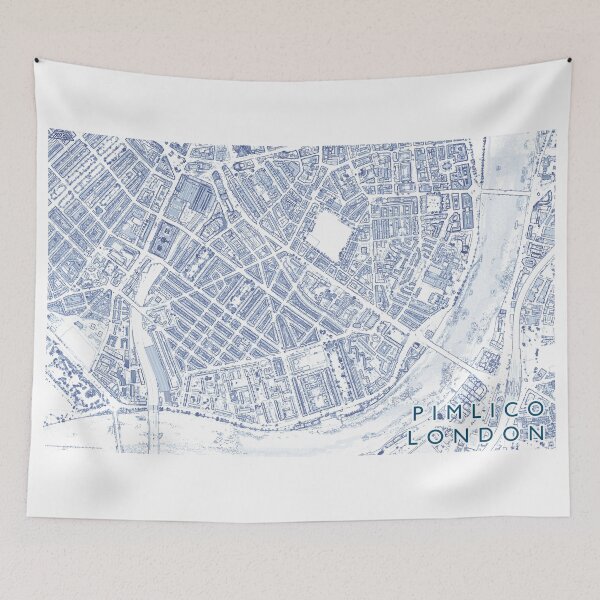 Item preview, Pimlico London Neighbourhood Buildings Map designed and sold by Mapozoid.
