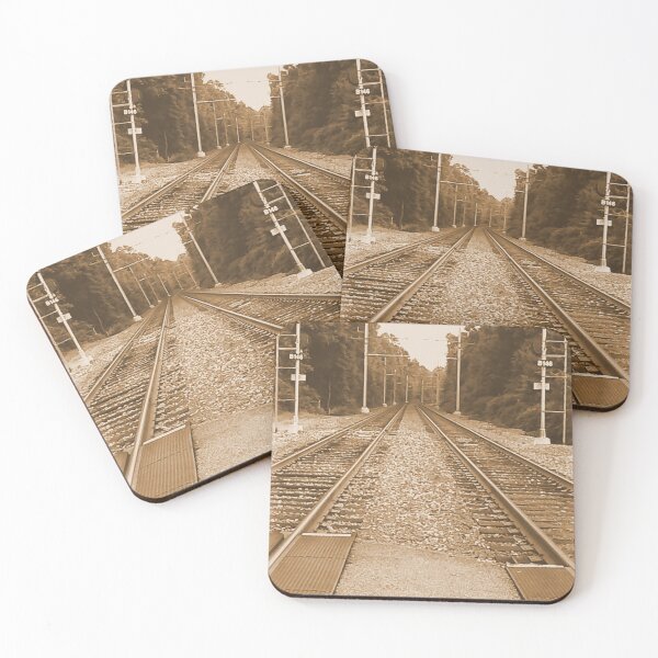 Item preview, #138 Train Tracks In Sepia designed and sold by MyInnereyeMike.