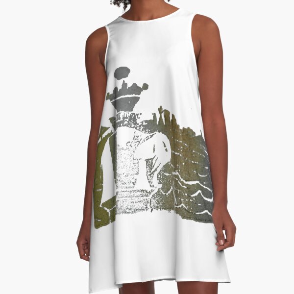 Sausalito - Metallic Mood A-Line Dress