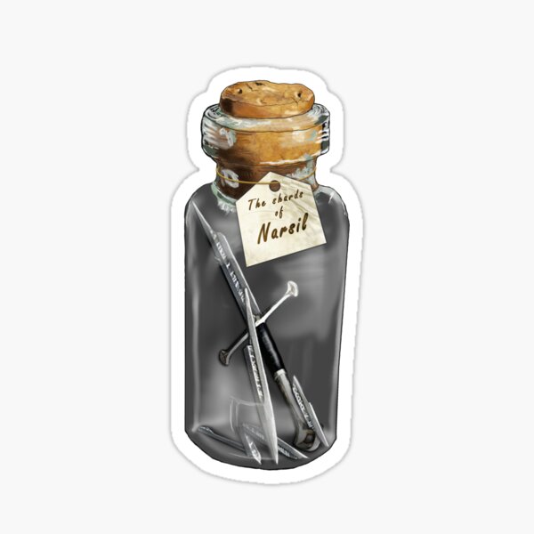 The blade that cut the ring from Sauron's hand Sticker