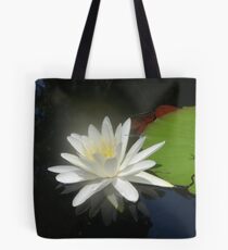 Waterlily with Damselfly Tote Bag