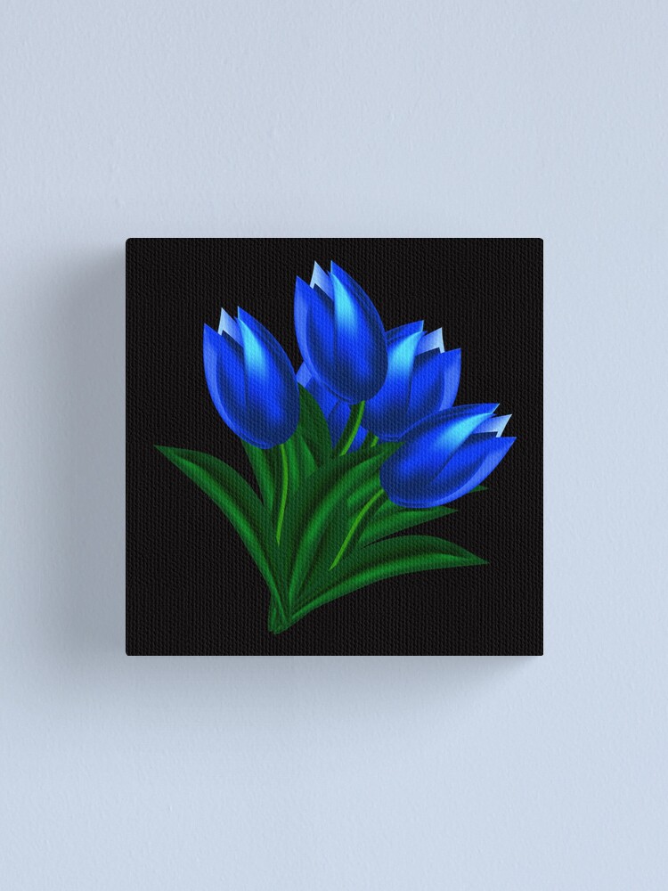 Lienzo «Hermoso ramo de tulipanes azules» de Apelles-89 | Redbubble