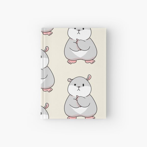 Tam the Tiny Hamster, thinking face. Hardcover Journal