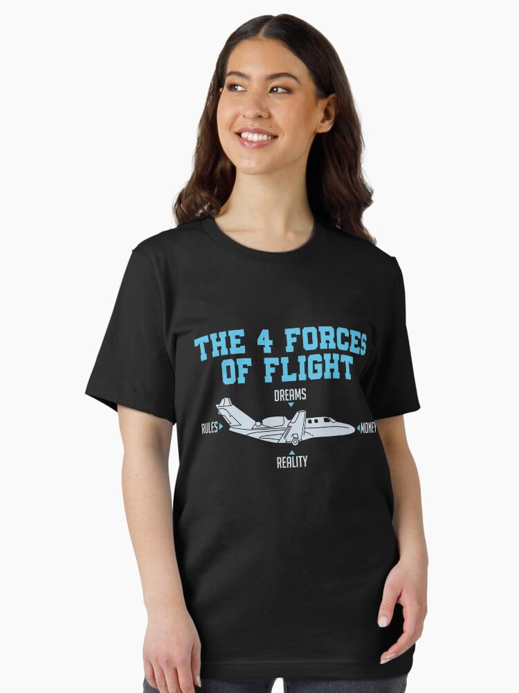 Thumbnail 2 von 7, Essential T-Shirt, The 4 Forces Of Flight - Funny Aviation Quotes Gift designt und verkauft von yeoys.