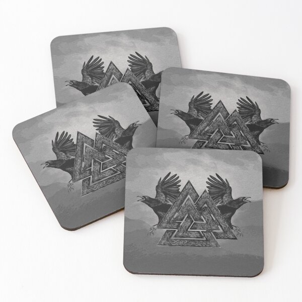 Item preview, Valknut Symbol and Ravens designed and sold by Nartissima.