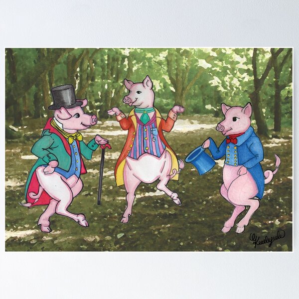 Item preview, Three Little Pigs designed and sold by cupofcolour.
