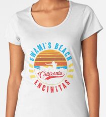 Swami's Beach Surfing T Shirt Premium Scoop T-Shirt