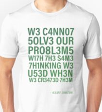 Albert Einstein Quote Science Physics Nerd Geek Unisex T-Shirt