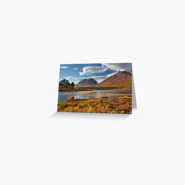 Autumn Scene Loch Clair Liathach Torridon. Scotland. Greeting Card