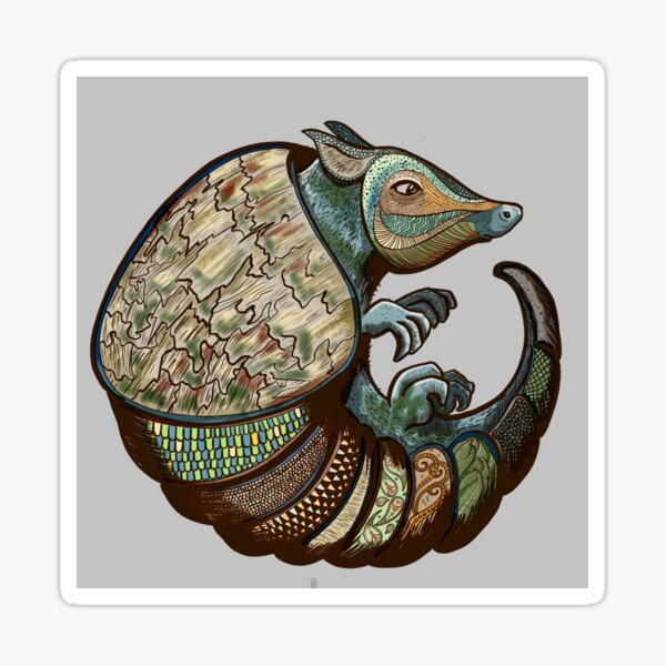 Exotic armadillo Sticker