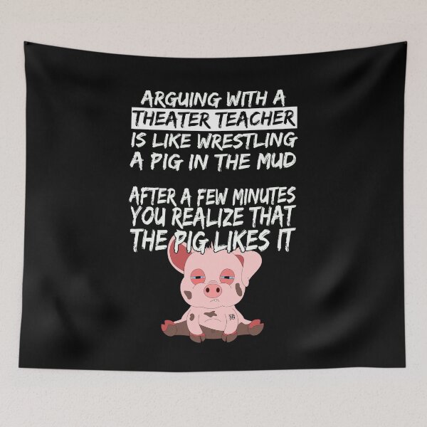 Item preview, Theater Teacher Pedagogue Pig Piglet designed and sold by Basti09.