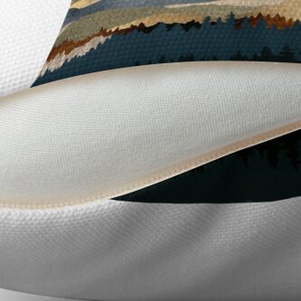 Alternate view of Golden Vista Throw Pillow