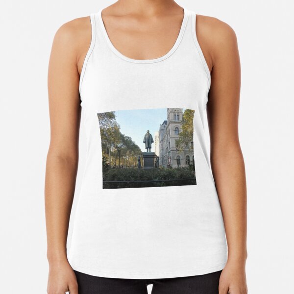 #architecture, #outdoors, #city, #sky, #old, #tree, #town, #day, #parkland, #park, #exterior Racerback Tank Top