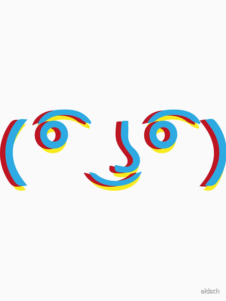 "lenny face emoji" Tshirt for Sale by aidsch Redbubble blue t