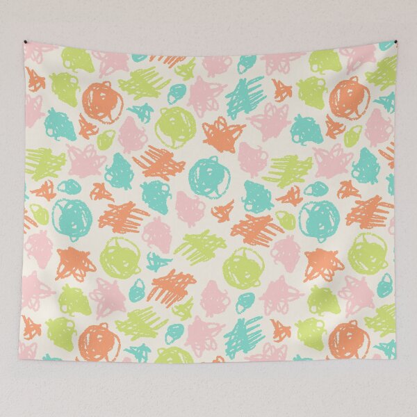 Item preview, simple color sketchy pattern designed and sold by Dina Konovalova.