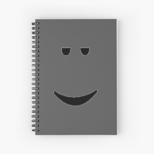 Roblox Face Spiral Notebooks Redbubble - black 3d sad face roblox