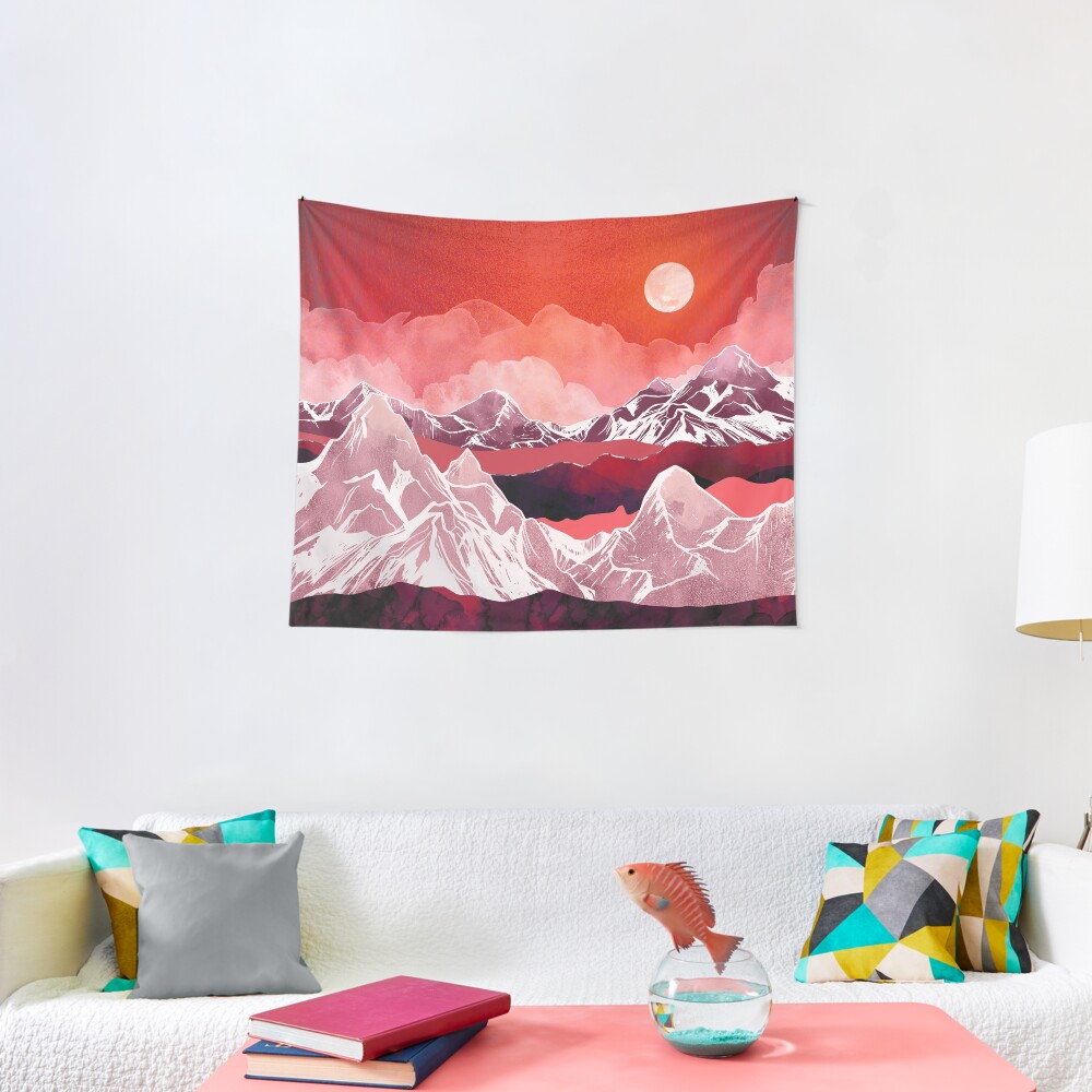 Scarlet Glow Tapestry