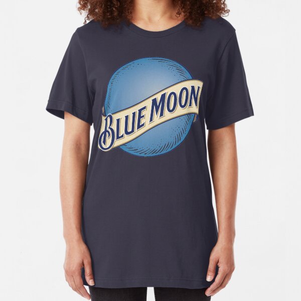 Blue Moon Bier Slim Fit T-Shirt
