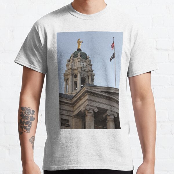 #famous #place, #international #landmark, Bunker Hill Monument, Dock Square, USA, #american culture, statue, dome, spire, architecture Classic T-Shirt