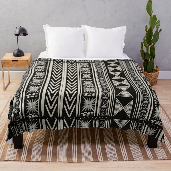 Item preview, Boho Mud cloth (Black and White) designed and sold by RoxanneG.