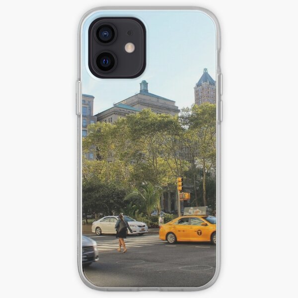 #car, #street, #city, #road, #travel, traffic, architecture, outdoors, modern, town iPhone Soft Case