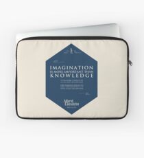 Funda para portátil Citas de: Albert Einstein en Imaginación - Cartel, camiseta, adhesivo y regalos