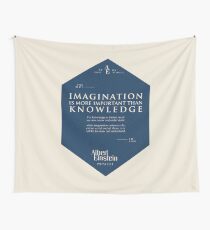 Tela decorativa Citas de: Albert Einstein en Imaginación - Cartel, camiseta, adhesivo y regalos