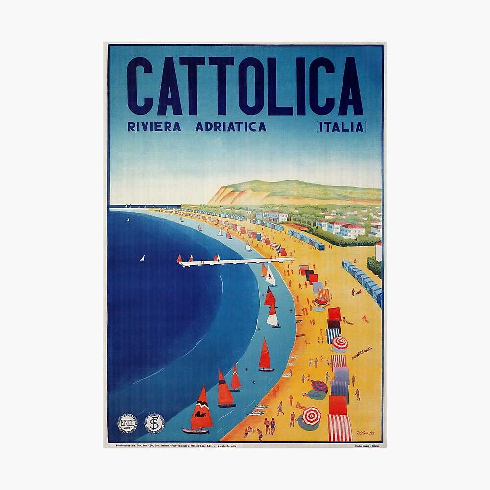 Cattolica Vintage Art Travel Advertisement Poster Picture Print 