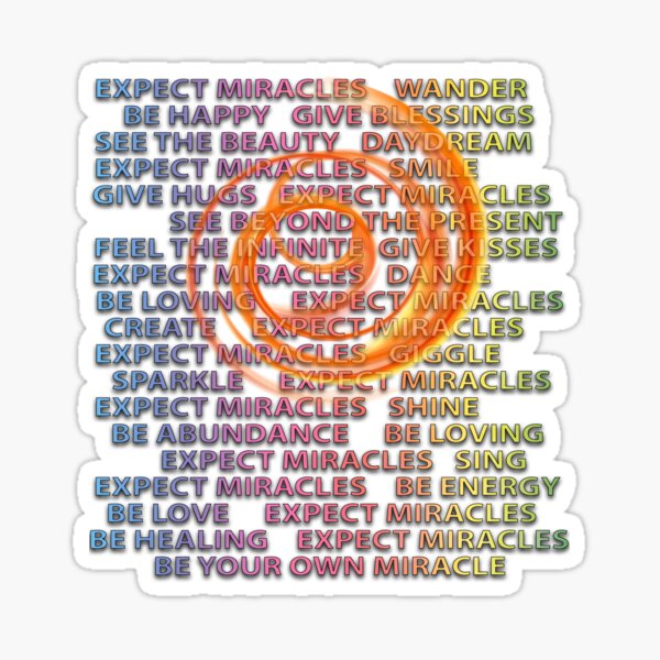 Item preview, Expect Miracles FIRE VORTEX love blessings hugs kisses healing abundance designed and sold by BodyIllumin.