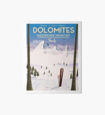 Dolomites Italy to ski Art Board Print