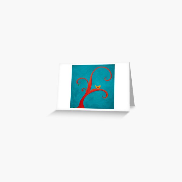 curly tree Greeting Card