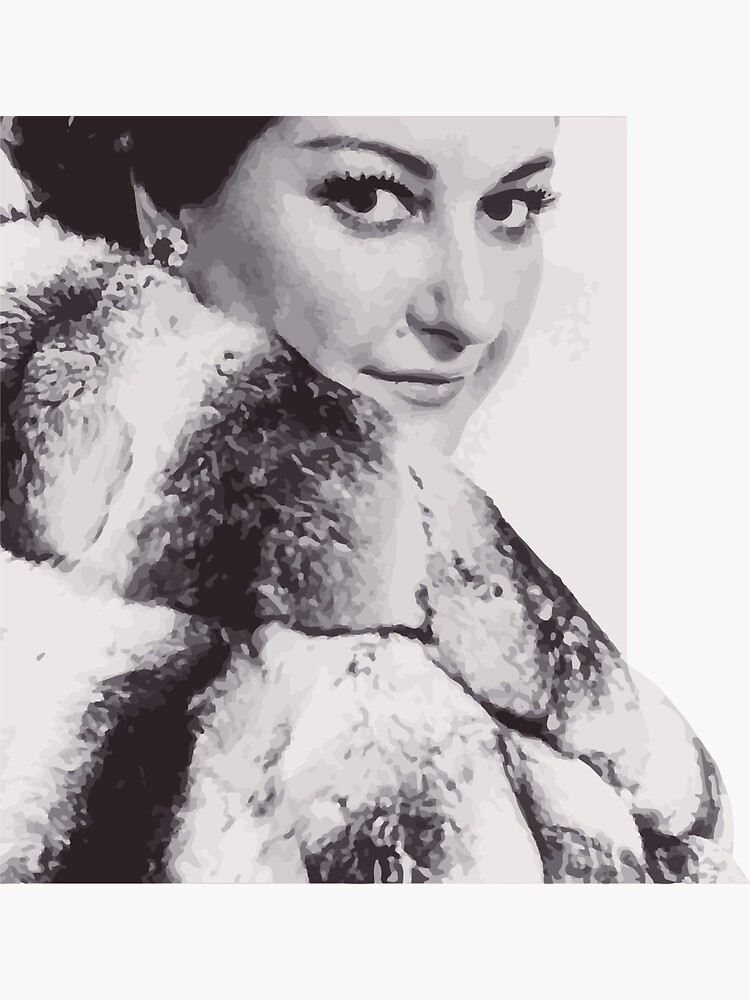 &ldquo;Montserrat Caballé&rdquo; Sticker for Sale by opngoo | Redbubble