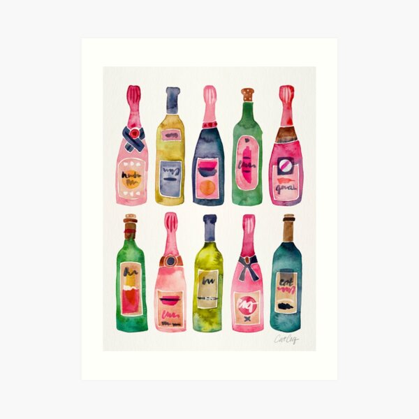 Champagne Collection Art Print