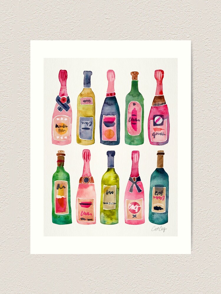 Alternate view of Champagne Collection Art Print