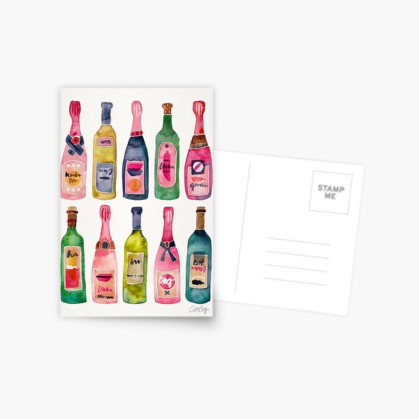 Champagne Collection Postcard