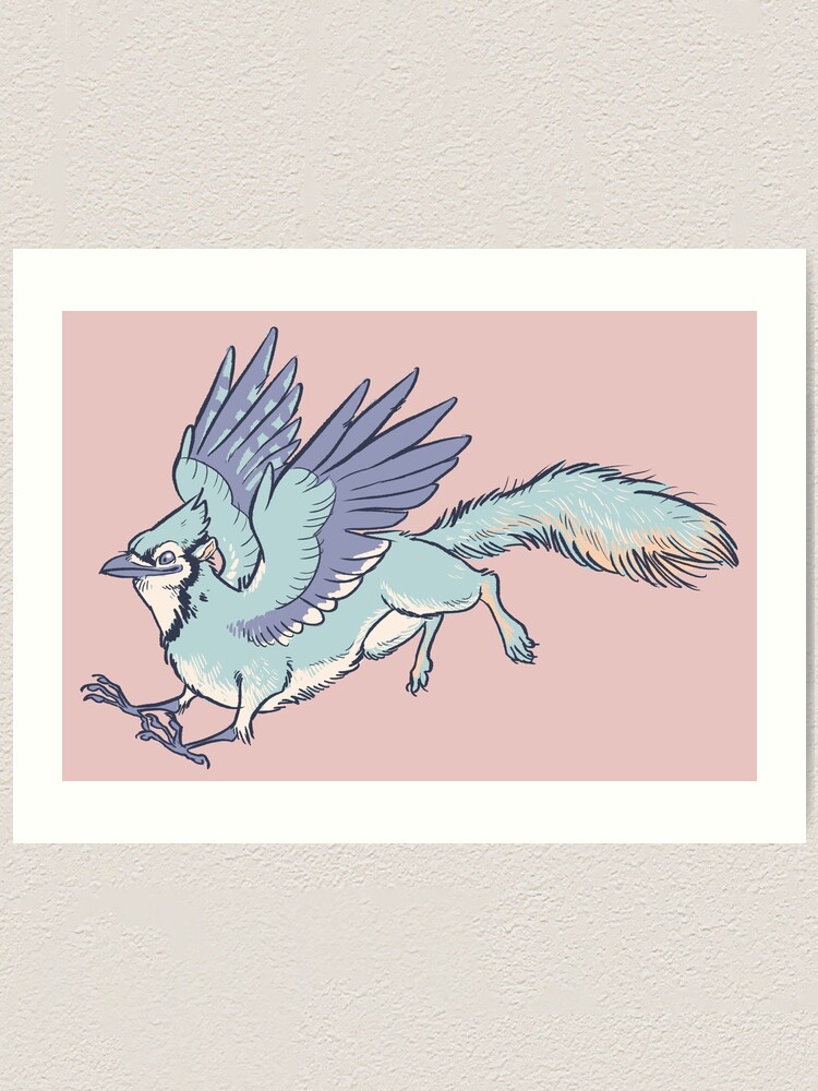 Buy Blue Jay Art Print / Blue Jay Art / Cute Bird Print / Cute