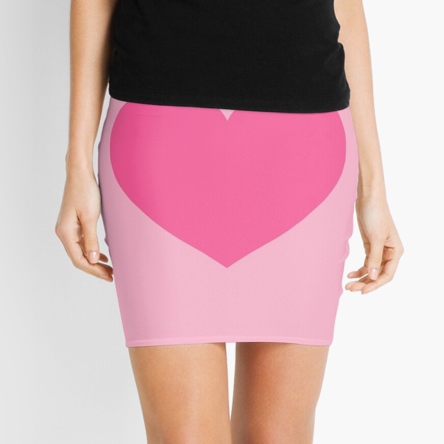 Pink heart skirt sale