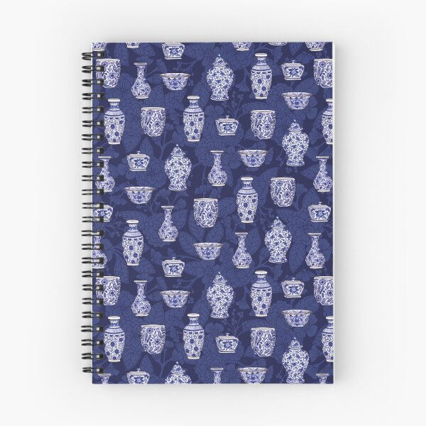 Item preview, Blue and White Chinoiserie/ Delftware Pottery Pattern designed and sold by somecallmebeth.