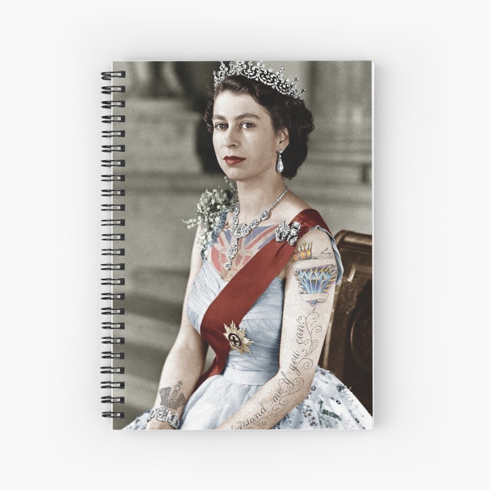 Tattoo Portrait Poster Queen Elizabeth Canvas Painting Picture Punk Queen  Printmaking Sexy Wall Picture For Bedroom
