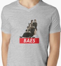 Baes T-Shirt mit V-Ausschnitt