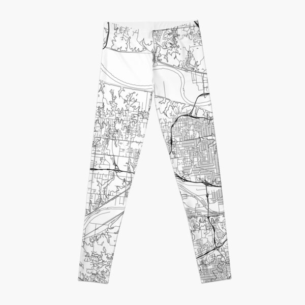 Kansas City map poster print wall art, Kansas gift printable, Home and Nursery, Modern map decor for office, Map Art, Map Gifts Leggings