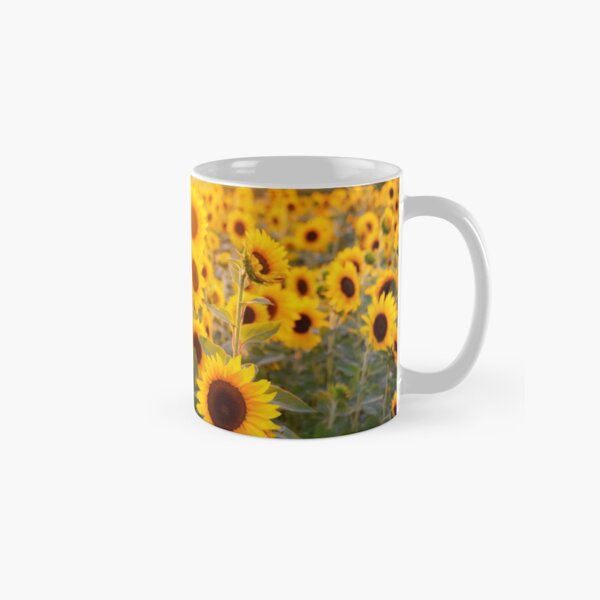 Nature, plants and flowers - sunflower field Classic Mug