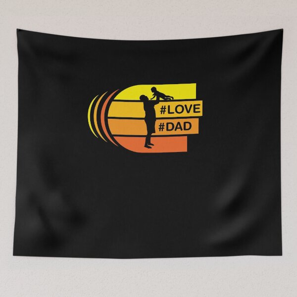 Item preview, Hashtag Love Dad | Trendy Cool Father designed and sold by VH-Gekko.
