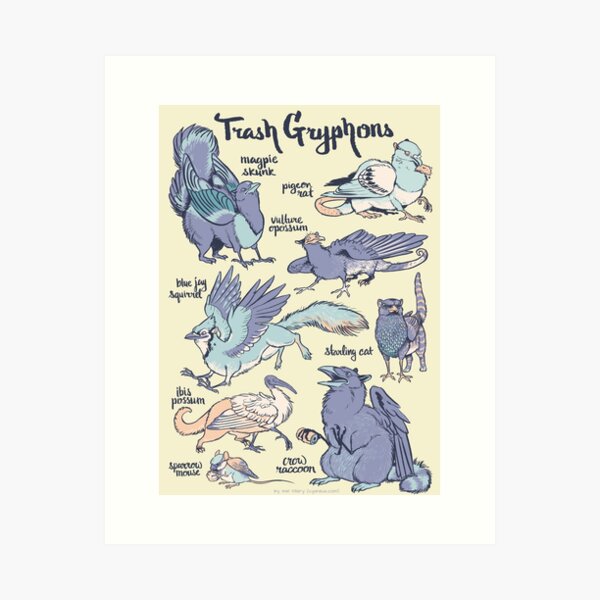 Item preview, Trash Gryphons: Collection designed and sold by Wren Melville's Art.