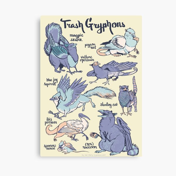 Trash Gryphons: Collection Canvas Print