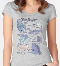 Camiseta entallada de cuello ancho Trash Gryphons: Colección